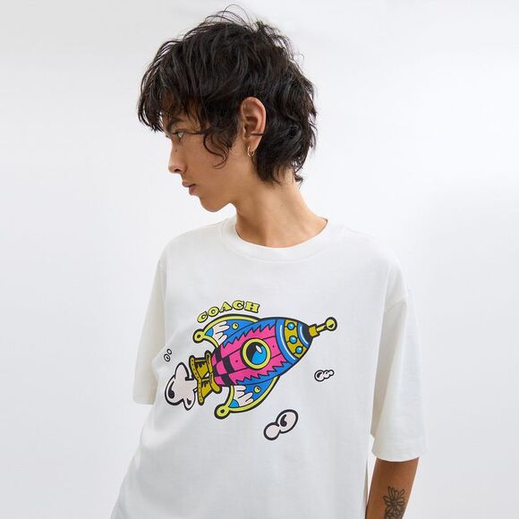 NWT Coach Outlet Cosmic Coach T Shirt In Organic Cotton - Picture 4 of 5